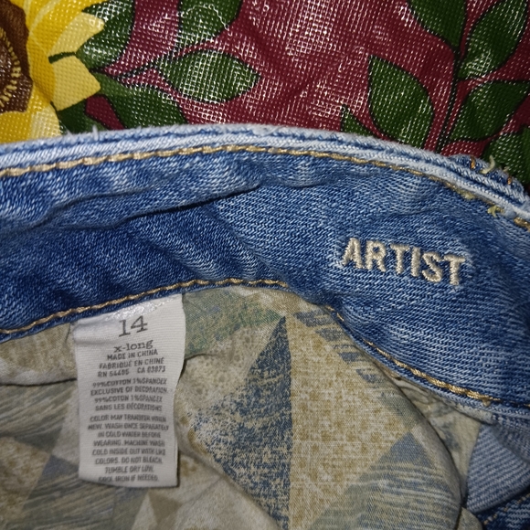14 X Long American Eagle Artist Flare Jeans - Picture 3 of 4